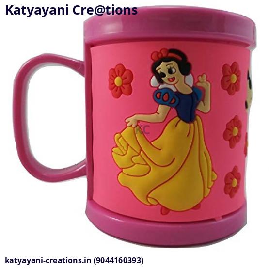 Embossed Mug 3d Disney Princess Pink
