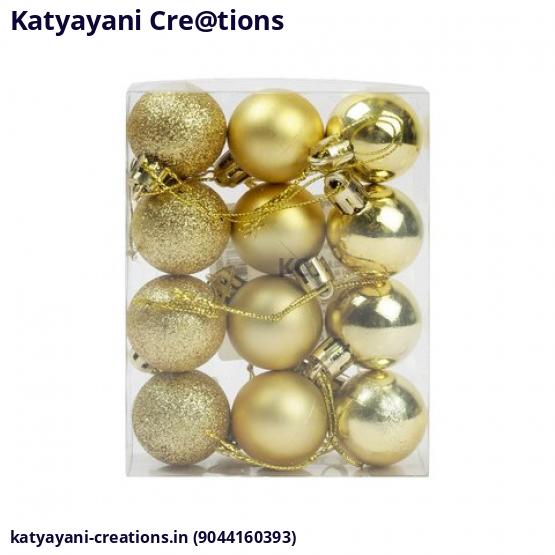 Christmas Ball Hangings (Pack of 12)