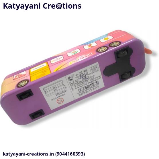 Mermaid Printed Bus Shaped Pencil Box for Kids