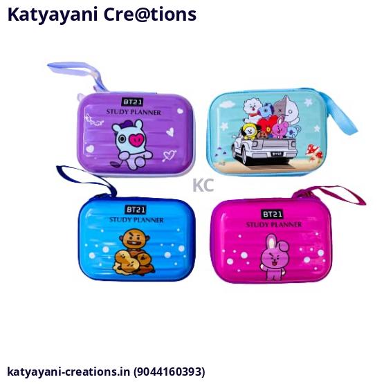 Double Sided Rectangular Multicolour Pouch