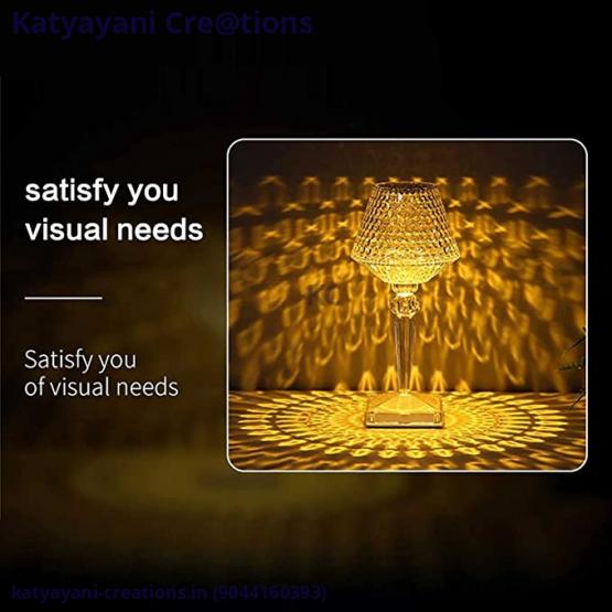 Diamond Night Lamp Touch LED - Elegant & Modern Lighting | Katyayani Creations