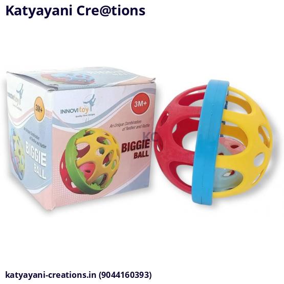Soft Biggie Ball Teether Rattle Toy | Katyayani Creations