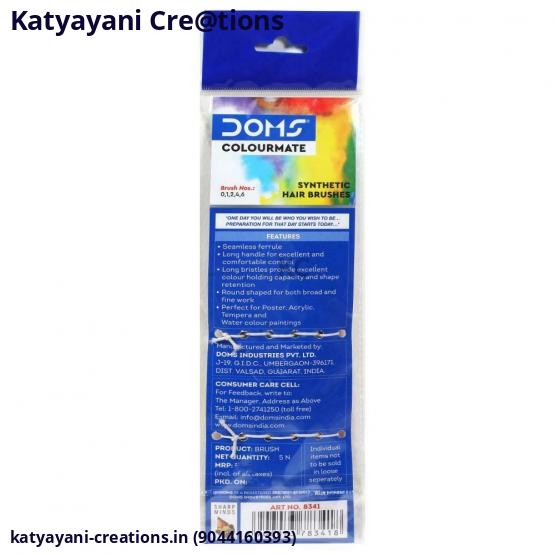 Colormate Round Synthetic Hair Brush (Pack of 5)