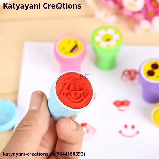 Smile Emoji Cartoon Self Inking Stamp for Office Stationery