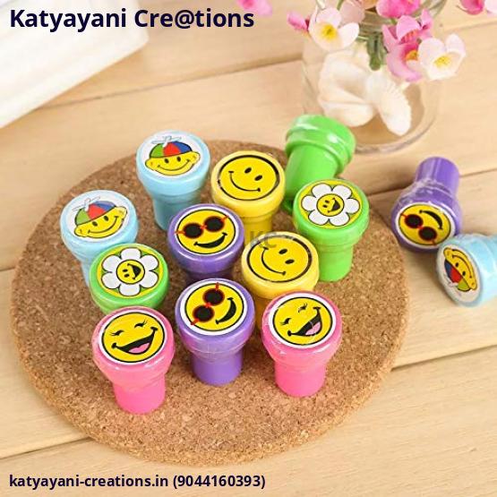 Smile Emoji Cartoon Self Inking Stamp for Office Stationery