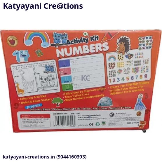 Activity Kit Numbers 160 Stickers With 20 Activity Sheet