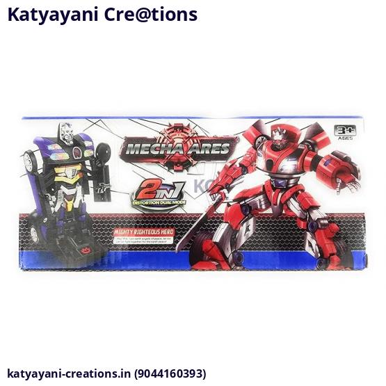 Mecha Ares Dual Model Robot Race Car Toy – Transforming Action Figure | Katyayani Creations