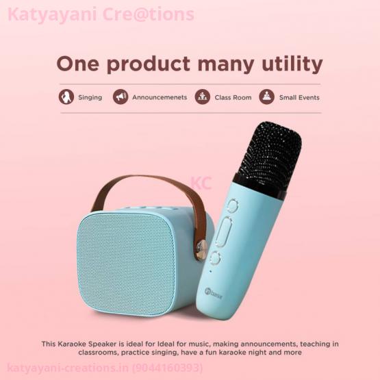 Fancy Karaoke K12 Speaker Kit Portable Karaoke Machine with Handheld Mic for Kids